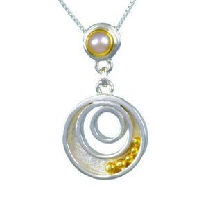 Michou Infinity Sterling Silver and 22K Gold Vermeil Pendant